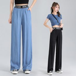 Women's Pants Capris Women's Pants Wide Leg Thin Trousers Casual High Waist Trousers Harajuku Women's Pants Drape Loose Thin Y2k Pants for Women 230301