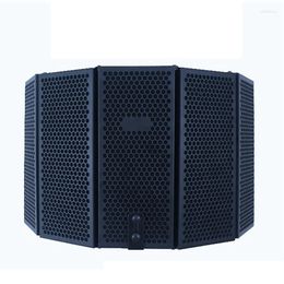 Microphones 1 PCS 5 Panel Adjustable Microphone Shield Isolation Reflection Philtre Vocal Booth Acoustic Board Noise Reduction