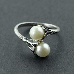 Cluster Rings A Song Of Ice And Fire Daenerys Targaryen Flower Pearl Ring Fashion Woman Girl Jewelry Fan Gift G230228