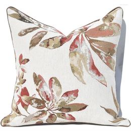 Pillow Fashion Red Flower Decorative Throw Pillow/almofadas Case 45 50 30x50 Girl Modern Pastoral Floral Cover Home Decorating