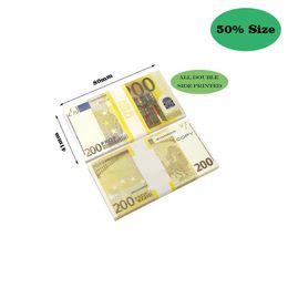 Paper Printed Money Party Games Toys USA 1 5 10 20 50 100 Dollar Euro Movie Prop Banknote For Kids Christmas Gifts Or Video Film213U