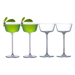 Tumblers 4PCS Goblet Cocktail Glasses Martini Wine Tasting Set Of 4 230228