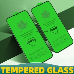20D maple leaf glass Screen Protector for IPhone13 12 mini pro max 11 14Plus XR XS Samsung A01 A11 A21 A31 A41 A51 A71 A81 A91 Phone Tempered film
