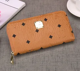 wallet lady coin purse leather designer wallets for women fashion long money bag zipper pouch pocket note clutch wholesale