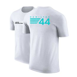 Men's Fashion t Shirt Oversized 23 New F1 Formula One Racing Team Driver Lewis Hamilton Digital 44 Print Quick-drying Round Neck Short-sleeved Sports Outdoor