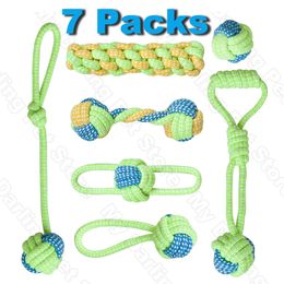 Dog Toys Chews Pet for Large Small s Interactive Cotton Rope Mini Ball s Accessories Toothbrush Chew Puppy 230228