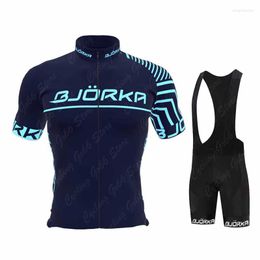 Racing Sets 2023 BJORKA Cycling Jersey Set Man Pro Summer Race Clothing Short Sleeve Ropa Ciclismo Outdoor Riding Bike Uniform