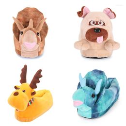 Slippers Unissex Cartoon Animal