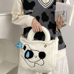 Evening Bags Hylhexyr Autumn And Winter Plush Shoulder Bag Cute Puppy Handbag Imitation Lamb Hair Messenger Student Schoolbag