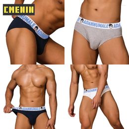 Underpants 4Pcs Soft Jockstrap Underwear Man Brief 2023 Cotton Innerwear Gay Sexy Men's Panties Briefs Men Calzoncillos