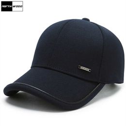 Ball Caps NORTHWOOD High Quality Winter Baseball Cap for Men Solid Women Snapback Dad Hat Gorras Hombre Adjustable Cotton Trucker Caps Z0301