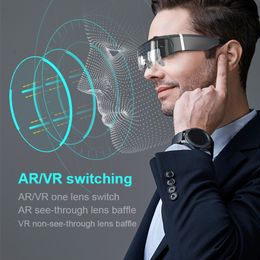luxury 3D AR/VR Smart Video Glasses large Vision 4k image quality Screen Portable Movie Games Display Private Theatre eyeglasses 3D glasses