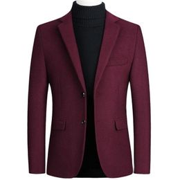 Men's Suits & Blazers M.Y.FANTASY 2023 Fashion Mens Coats And Jackets Male One Piece Blazer Top Wool Blends Suit Men Jacket Spring Smart Cas