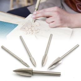 Professional Drill Bits 5 Pcs/set Wood Carving Engraving Bit Milling Cutter Root Tools Woodworking QJS Shop