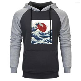 Men's Hoodies Sun Raglan Hooded Mens Long Sleeve Fashion Sweatshirts And Hoodie Leisure Tops Clothing Pullovers Winter Autumn Supoleron