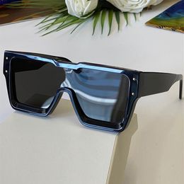 Восстанный сезон Мужские солнцезащитные очки Cyclone 1547 Классические квадратные квадратные черные ацетатные рамки.