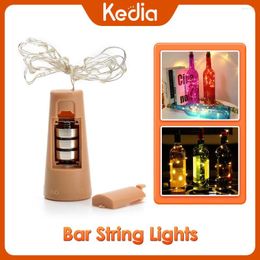 Strings Bar LED String Lights Creative Cork Light Art Wine Bottle Decoration Bedroom Indoor Copper Wire
