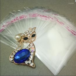 Jewellery Pouches 7cmx12cm OPP Transparent Package Bag Self Adhesive Plastic Bags Clear Cellophane Gift