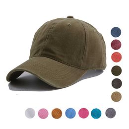 Ball Caps Washed Cotton Pure Color Light Board Women Men Baseball Cap MultiColor Optional Bone Cap Adjustable Outdoor HipHop Hat Z0301