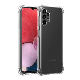 Custodia Samsung Galaxy A13 LTE 4G Cover trasparente cristallina con paraurti angolare rinforzato Custodia sottile flessibile in TPU per A53 A23 A03S M52 A03 A73