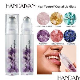 Lip Gloss Handaiyan Crystal Ball Enriched Moisturizer Hydrating Natural Longlasing Repair Damaged Lips Makeup Transparent Lipgloss D Dh78R