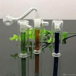 Smoking Accessories Colour mini portable fluted glass cigarette kettle Great Pyrex Glass Oil Burner Pipe Thick oil rigs glass water pipe