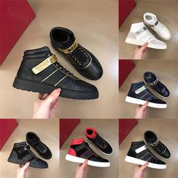 Italy Brand Casual Shoes Designer Men Shoes Genuine Leather Platform Sneakers Zapatos Uujer Scarpa Chaussure High-top Sneaker