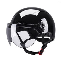 Motorcycle Helmets Adults Electric Vehicle Helmet With Vent Moto Bike Crash Hat Removable Mirror Scooter Safety Washable Riding CrashHat