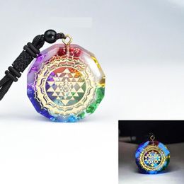 Pendant Necklaces Orgonite Luminous Necklace Chakra Healing Energy Jewelry