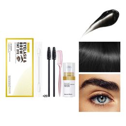 Eyebrow Enhancers Ibcccndc Perfect Shape Eyebrows Pierce Natural Cream Black Semi Permanent Tint Colouring Set Waterproof Longlasting Dh4Ji