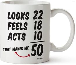 Mugs 50th Birthday Gifts For Women Fifty Years Old Men Gift Mug Happy Funny 1972 Male Unique Ideas