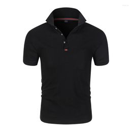 Men's Polos Men's Brand Polo Shirts Casual Short Sleeve Shirt Male Fashion Business Men Clothing Thin Summer Homme Tee Tops