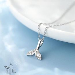 Chains Season Gate Silver Colour Chain Mermaid Personality Fashion Necklace For Woman SN068