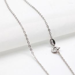 Chains Sterling Silver Chain Necklace Lobster Clasps Smooth Statement Jewellery 18 20 22 24 Inches For Women 5 Styles PC3Chains