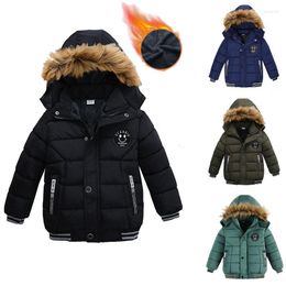 Jackets Boys Winter Heavy Hooded Coats Kids Windbreaker Coat Keep Warm Resist The Severe Cold Children Thick Outerwear