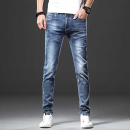 Men's Jeans Jantour Brand Skinny jeans men Slim Fit Denim Joggers Stretch Male Jean Pencil Pants Blue fashion Casual Hombre new Y2303