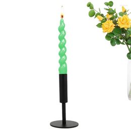 Candle Holders Candlestick Rustic Iron Black Holder For Taper Candles Party Mantle Centerpiece Table Decor Christmas Wedding