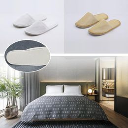 Slippers Home Guest Velvet Disposable Non-slip El Supplies Portable Women's Indoor Men