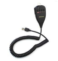 Walkie Talkie Black 8 Pin PSpeaker MIC Microphone For TK-8160M TKR-851E TKR-851E3