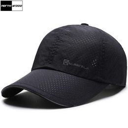 Ball Caps NORTHWOOD 2022 Fashion Summer Cap Men Women Mesh Baseball Caps Breathable Holes Sun Snapback Hat Trucker Cap Dad Hats Z0301