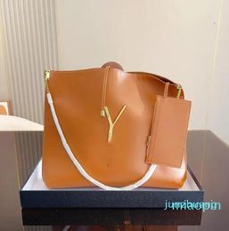 Ladies bag Ladies Commuter Tote Handbag Large Capacity Shopping Designer Bags Leather Fashion Letter Shoulder Crossbody Purse 02