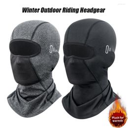 Bandanas Cycling Mask Winter Breathable Warm Plush Cold Windproof Riding Hood Ski Face Protection Ciclismo Bicycle Accessories Balaclava