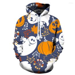 Men's Hoodies Selling Unisex Sweatshirt 3D Printing Halloween Hoodie Pocket Gray Jacket Casual XXS-6XL