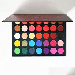 Eye Shadow Make Up Color Studio 35 Colors Pressed Powder Shimmer Matte Natural Eyeshadow Palette Makeup Drop Delivery Health Beauty E Dh2Kp