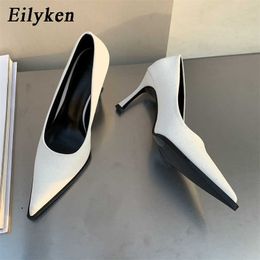 Dress Shoes Eilyken Street Style Pointed Toe Women Pumps Mules Shoes Sexy Pole Dancing Thin High Heels Ladies SandalsL230227