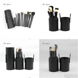 Makeup Brushes 12 Piece Designer Brush Set Travel Woman Wholesale Cosmetics Make Up Kit Drop Delivery Health Beauty Tools Accessories Dhcv6