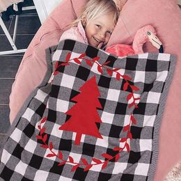Blankets Swaddling Cuddly Christmas Tree Baby born swadding Sleeping Bag For Girl Infant Crib Children Knitted r Air Conditioner Quilt 230301