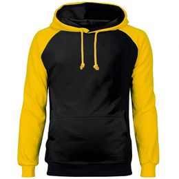 Men's Hoodies Sweatshirts Solid Color Mens raglan Hoodies Hooded Sweatshirts Winter Fleece Warm Red Hoody casual black High Quality Top Thick 230301