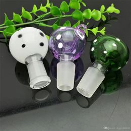 Smoking Pipes Coloured Point Bending Hook Glass Bubble Head Wholesale Bongs Oil Burner Pipes