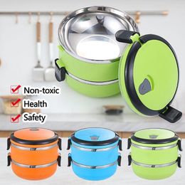 Dinnerware Sets Portable Lunch Box For Kid Adult Leakproof Warmer Container Kitchen Storage Trave Stainless Steel